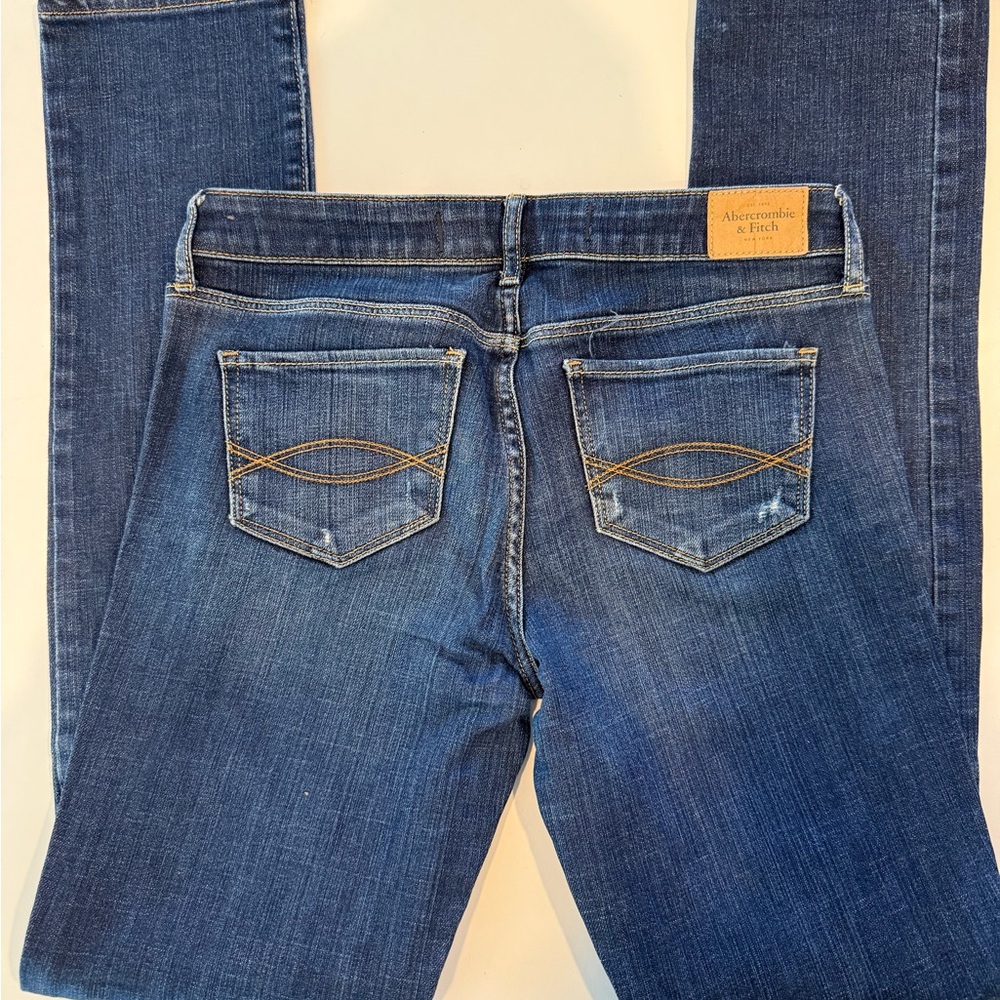 ABERCROMBIE & FITCH CLASSIC VINTAGE DISTRESSED JEANS SIZE 28/6L - Picture 5 of 12